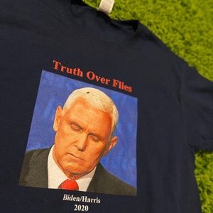 Mike Pence Fly Vs Kamala Harris & Biden navy Shirt